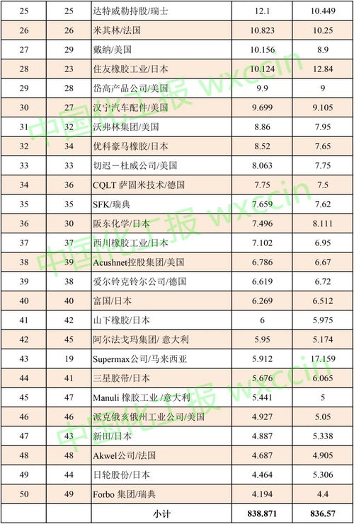 我國兩家企業躋身全球非輪胎橡膠制品50強，信用評級服務彰顯企業實力